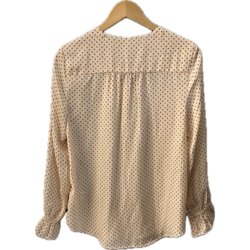 T Tahari Blouse - Cream with Black Dots - Picture 8 of 8